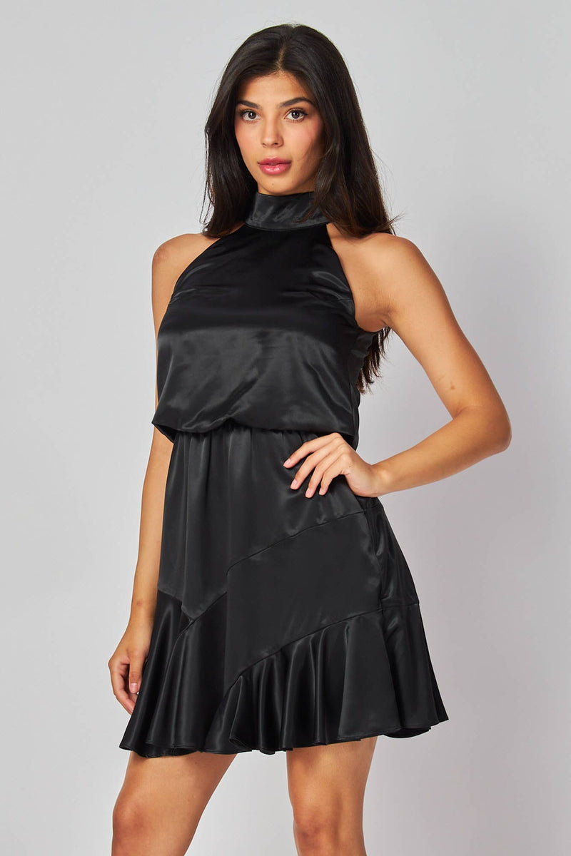 knee length dresses for ladies Rihoas Sheer Mesh Puff Sleeve Mini Dress