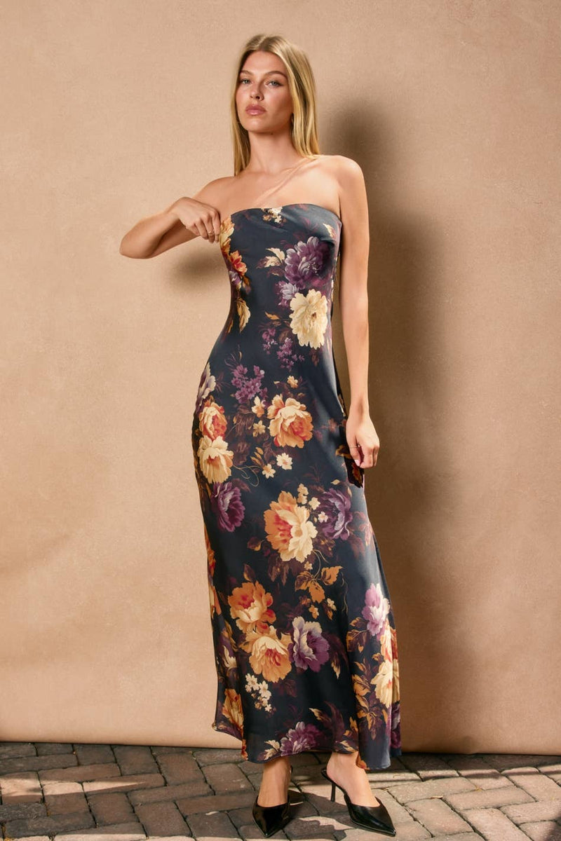 bias cut maxi dress Avec Les Filles Women's V-Neck Laced-Up Gown - Aqua MARCELLA Maxi Bias Cut