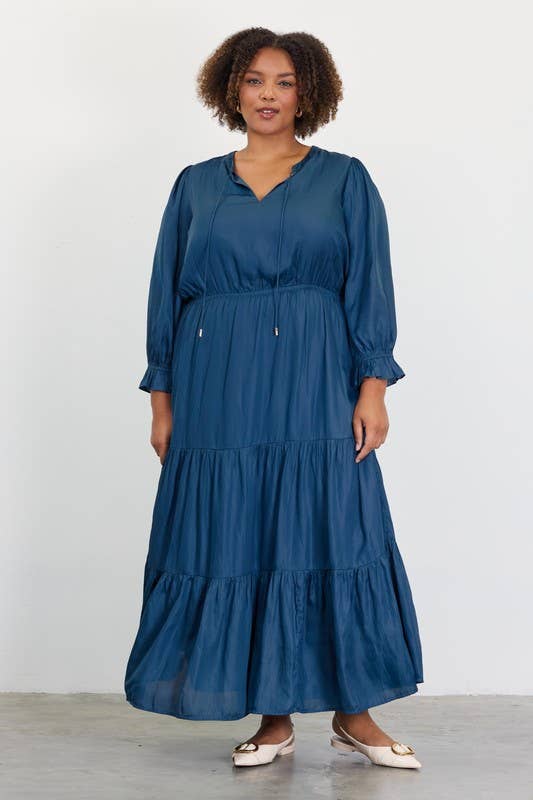 long sleeve split maxi dress Plus Size Teal Neck 3X blue prom dress lace GQ's 57 Rules for Formal Evening size:12 Yrs