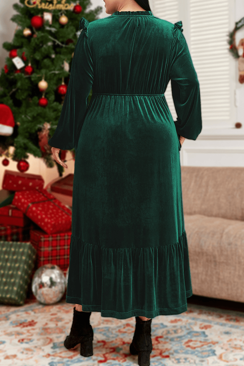 velvet christmas dress plus size Plus Size Velvet Wrap Dress Velvet Dress Plus Size Christmas Maxi Dresses  Kiyona Long Formal Plus Size Velvet Wrap Dress Dress Outlet