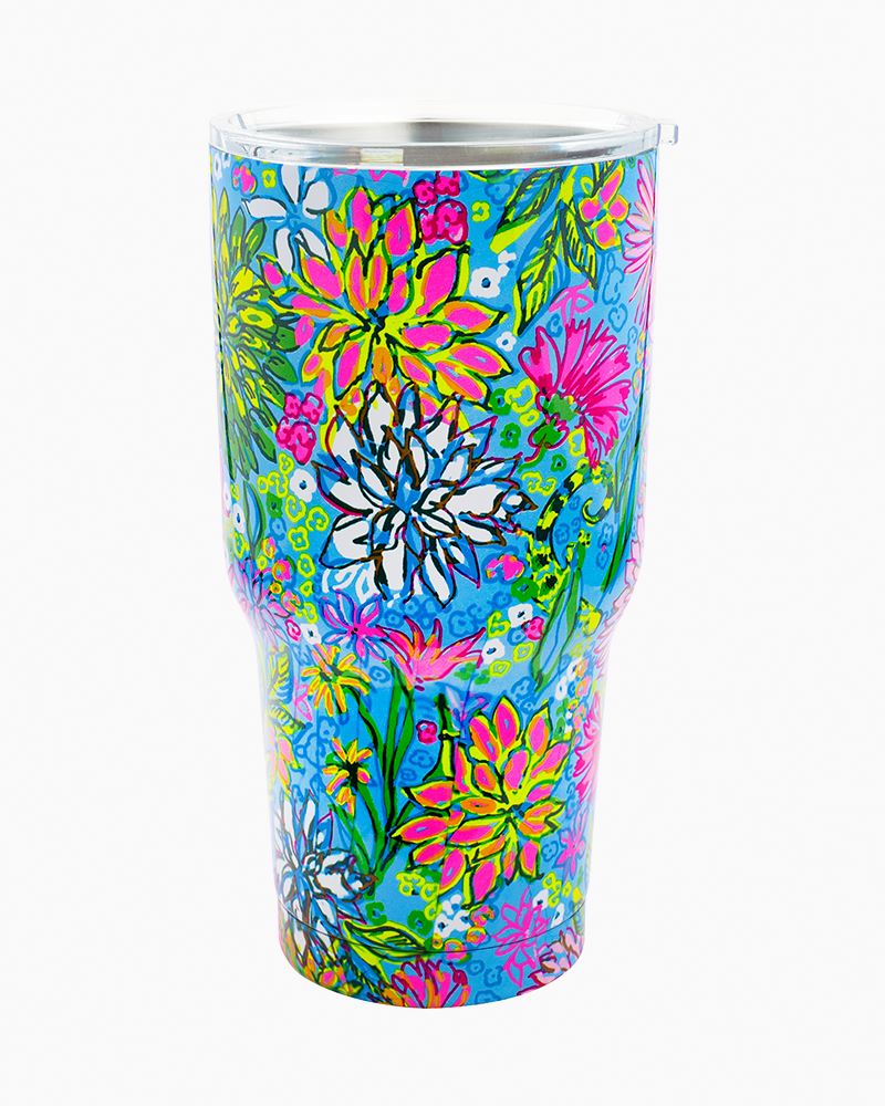 LILLY PULITZER WALKING ON SUNSHINE LARGE INSULATED TUMBLER-Sissy Boutique-Sissy Boutique