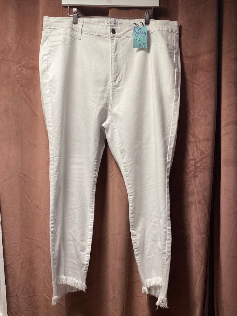 Plus White Jeans-Sissy Boutique-Sissy Boutique