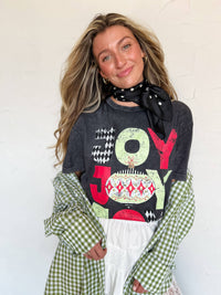 Joy Stacked Christmas Graphic T-Shirt | Pierce + Pine