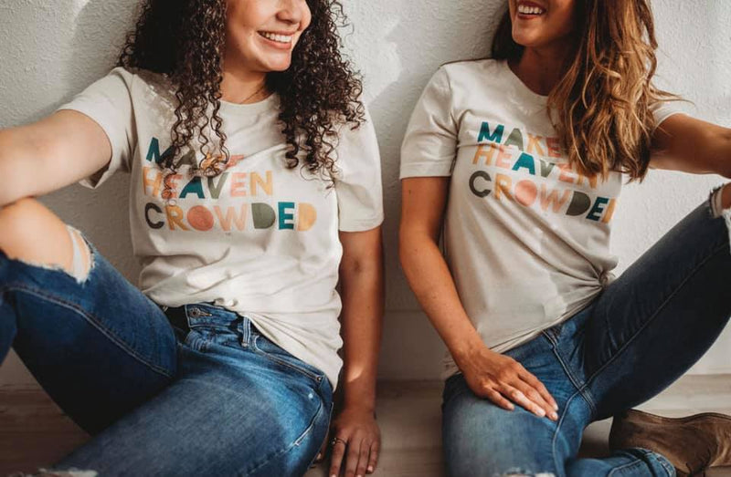 MAKE HEAVEN CROWDED GRAPHIC TEE-Sissy Boutique-Sissy Boutique