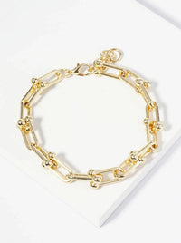 18K Gold Dipped 15Mm Hardwear Link Chain Bracelet | Wild Honey