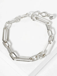 18K-Gold-Dipped Polished Brass 20-10Mm Chain Bracelet | Wild Honey