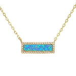 Reflection Opal Bar Necklace|Kamaria Kamaria Jewelry