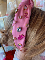 Pink Rhinestone Cowboy Headband Sissy Boutique