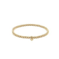 3mm Gold Filled Karma Waterproof Bracelet with Luxe Cross: 7 inch | erin gray