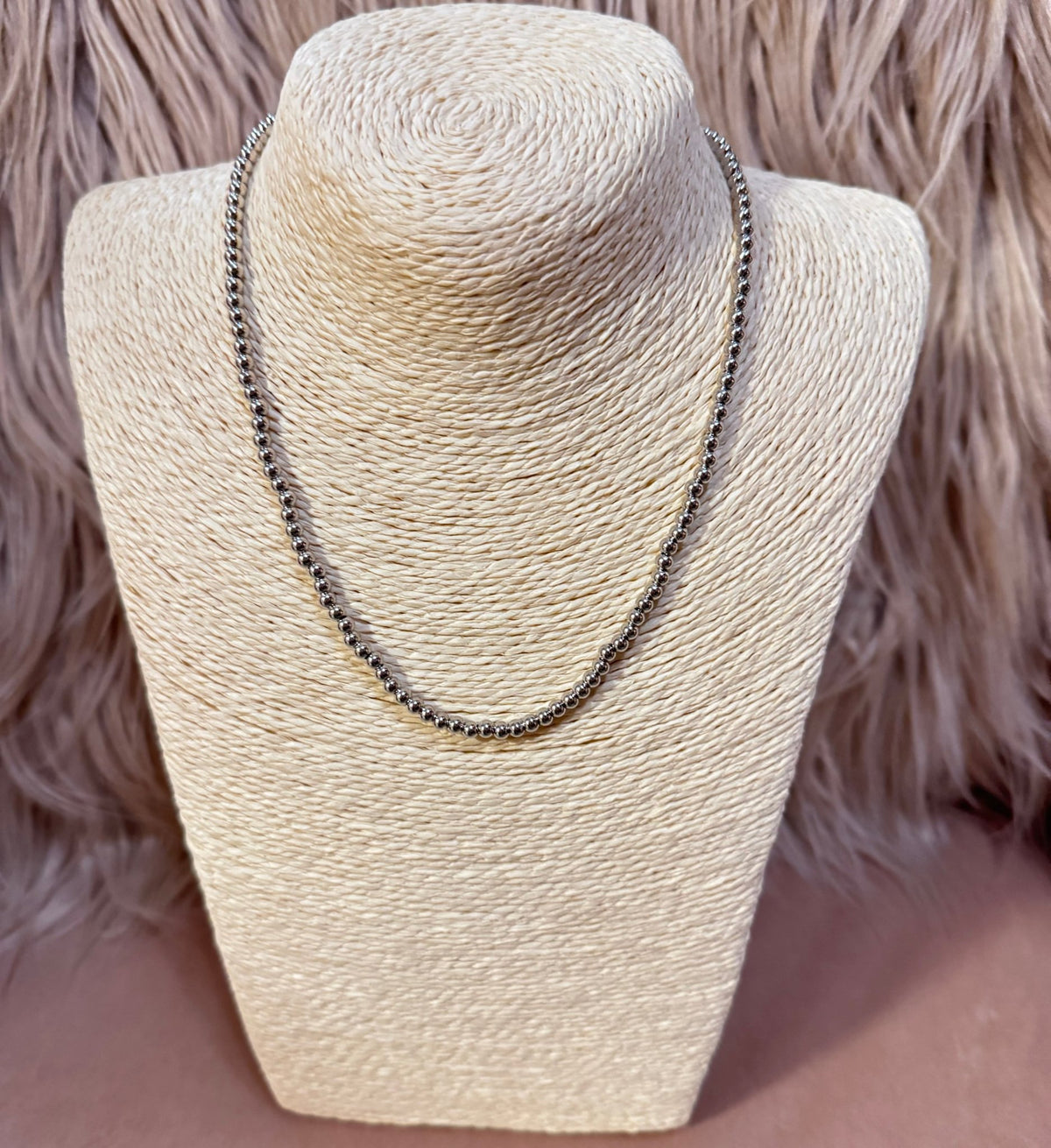 4MM 18K White Gold Chain Necklace Tarnish-Free Waterproof | The Boutique Bar