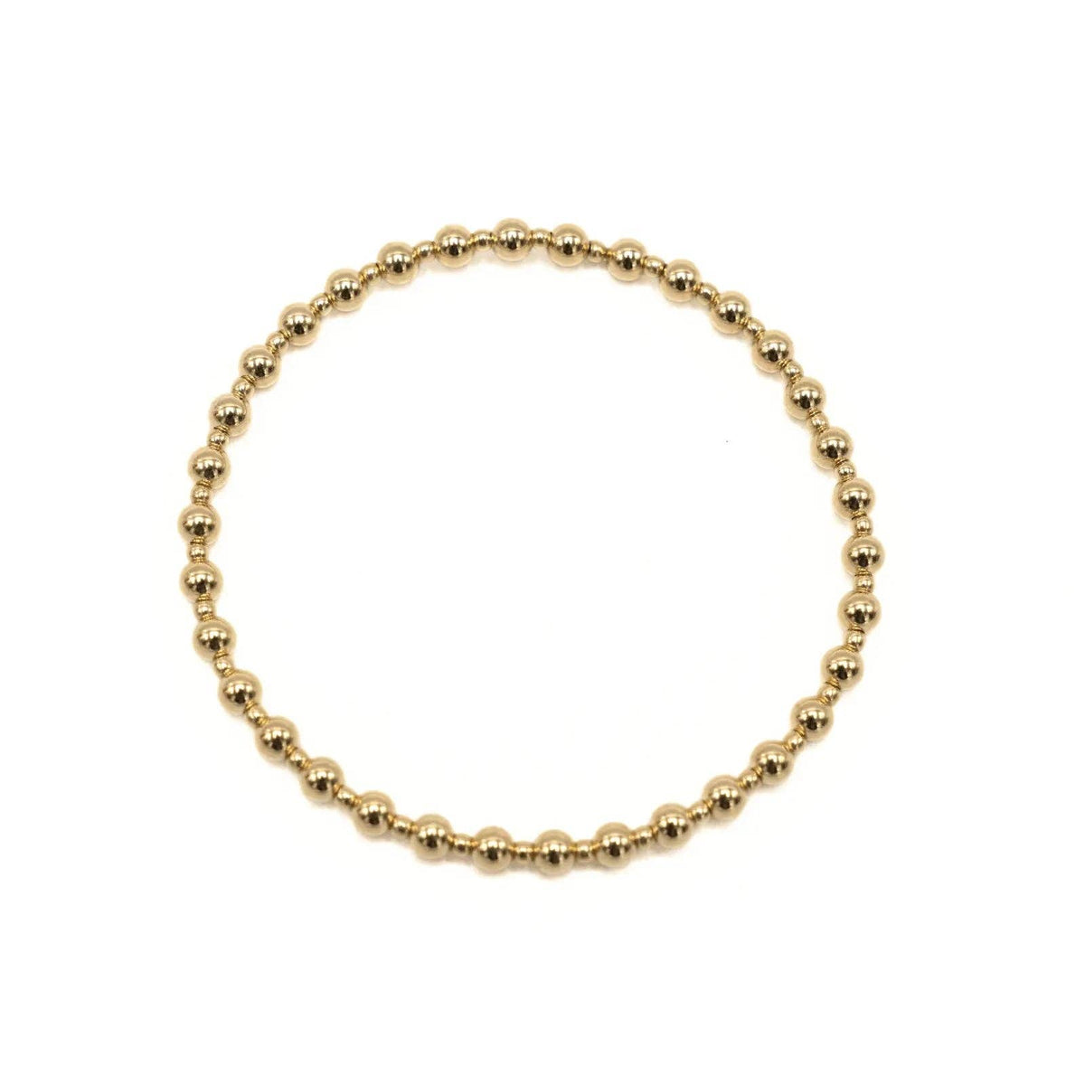 4mm+2mm+4mm Gold Filled Waterproof Dimension Bracelet: 6.5 | erin gray