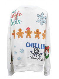 Colorful Christmas Graphic Ivory Sweatshirt | BUCKETLIST INC