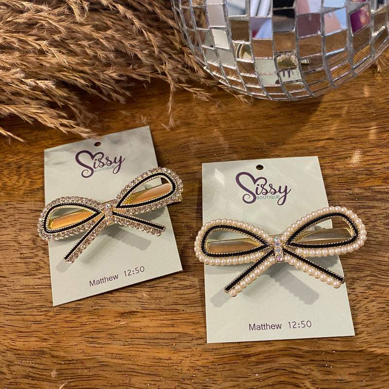BOW HAIR PIN-Sissy Boutique-Sissy Boutique