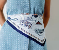 Auburn University Striped Silk Scarf | Gracefully Made Art