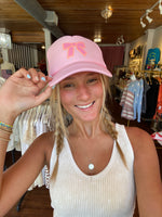 Bow Puff Pink Trucker Hat Southern Bliss Co.