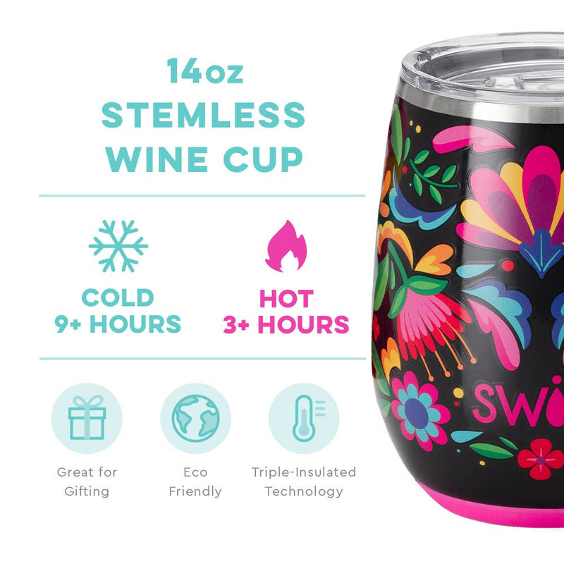 SWIG LIFE| CALIENTE STEMLESS WINE CUP (14OZ)-Swig Life-Sissy Boutique