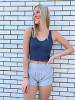 SIMPLY SOUTHERN GREY TECH SHORTS-Sissy Boutique-Sissy Boutique
