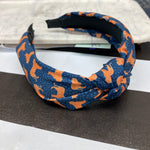 MICHELLE MCDOWELL NAVY AND ORANGE SPECKLED TIGER HEADBAND-Michelle McDowell-Sissy Boutique