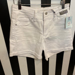 High-rise White Shorts-Sissy Boutique-Sissy Boutique