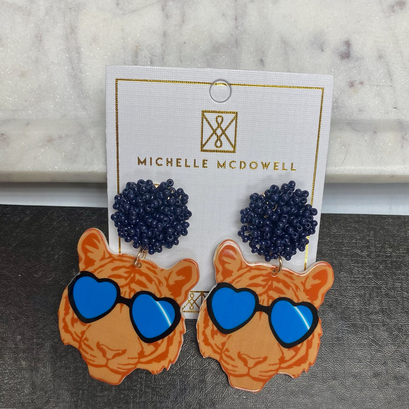 MICHELLE MCDOWELL TIGER SUNGLASS EARRINGS-Michelle McDowell-Sissy Boutique