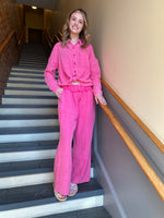 SIMPLY SOUTHERN HOT PINK GAUZE PANTS-Sissy Boutique-Sissy Boutique