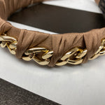 COFFEE AND GOLD CHAIN HEADBAND-Sissy Boutique-Sissy Boutique
