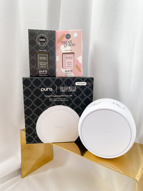 PURA + Bridgewater Smart Home Diffuser Set with Sweet Grace and Afternoon Retreat V5 | Bridgewater Candle Company