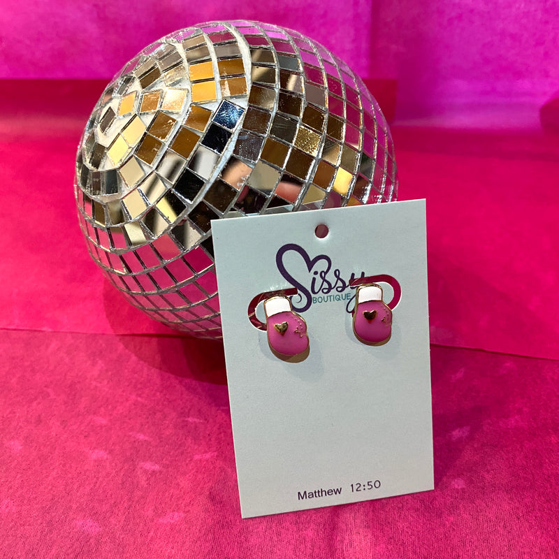 BREAST CANCER GLOVE STUDS-Sissy Boutique-Sissy Boutique