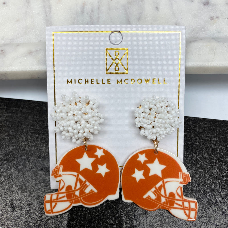 MICHELLE MCDOWELL FOOTBALL HELMET STAR EARRINGS-Michelle McDowell-Sissy Boutique
