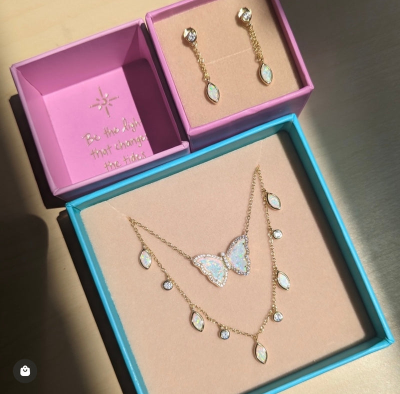 Drops of Spring Opal Choker Necklace |Kamaria Kamaria Jewelry