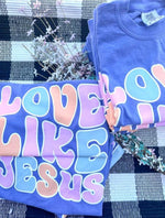 LOVE LIKE JESUS PASTEL T-SHIRT-Sissy Boutique-Sissy Boutique