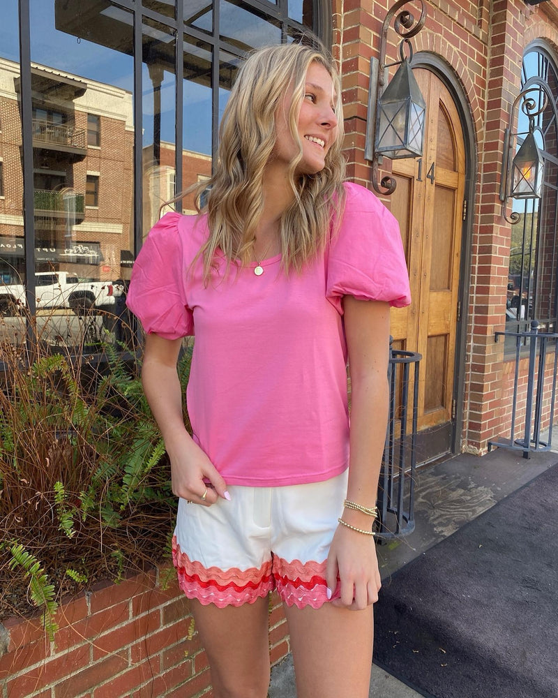 MICHELLE MCDOWELL PINK SHAY TOP-Michelle McDowell-Sissy Boutique