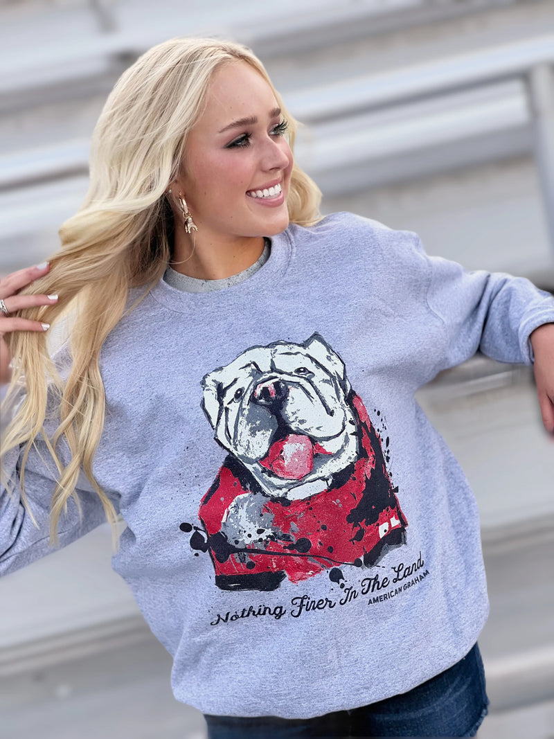 Nothing Finer in the Land Bulldog UGA Sweatshirt Sissy Boutique