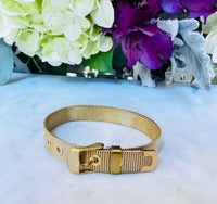 18K Gold Plated Mesh Slide Bracelet (Waterproof - Tarnish-Free) | Sissy Boutique