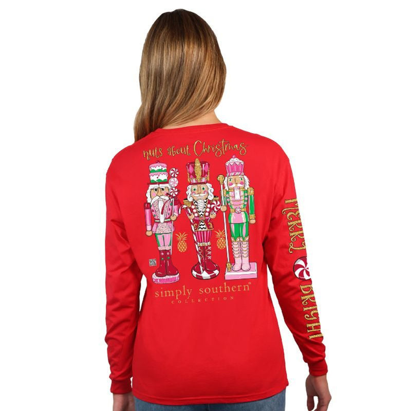 Simply Southern Nuts About Christmas Long Sleeve Tee Sissy Boutique