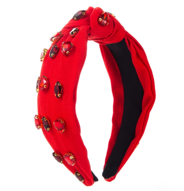 RED HEADBAND WITH RED RHINESTONES-Sissy Boutique-Sissy Boutique