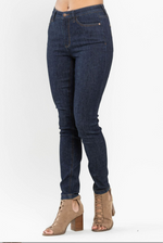JUDY BLUE HIGH WAISTED DARK SKINNY JEANS-Sissy Boutique-Sissy Boutique