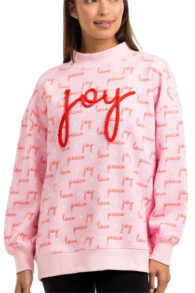 Joy Knit Wholesale Mockneck Sweatshirt: | Katydid