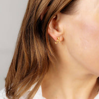 Alabama Crimson Tide 24K Gold Plated Stud Earrings | Canvas Style