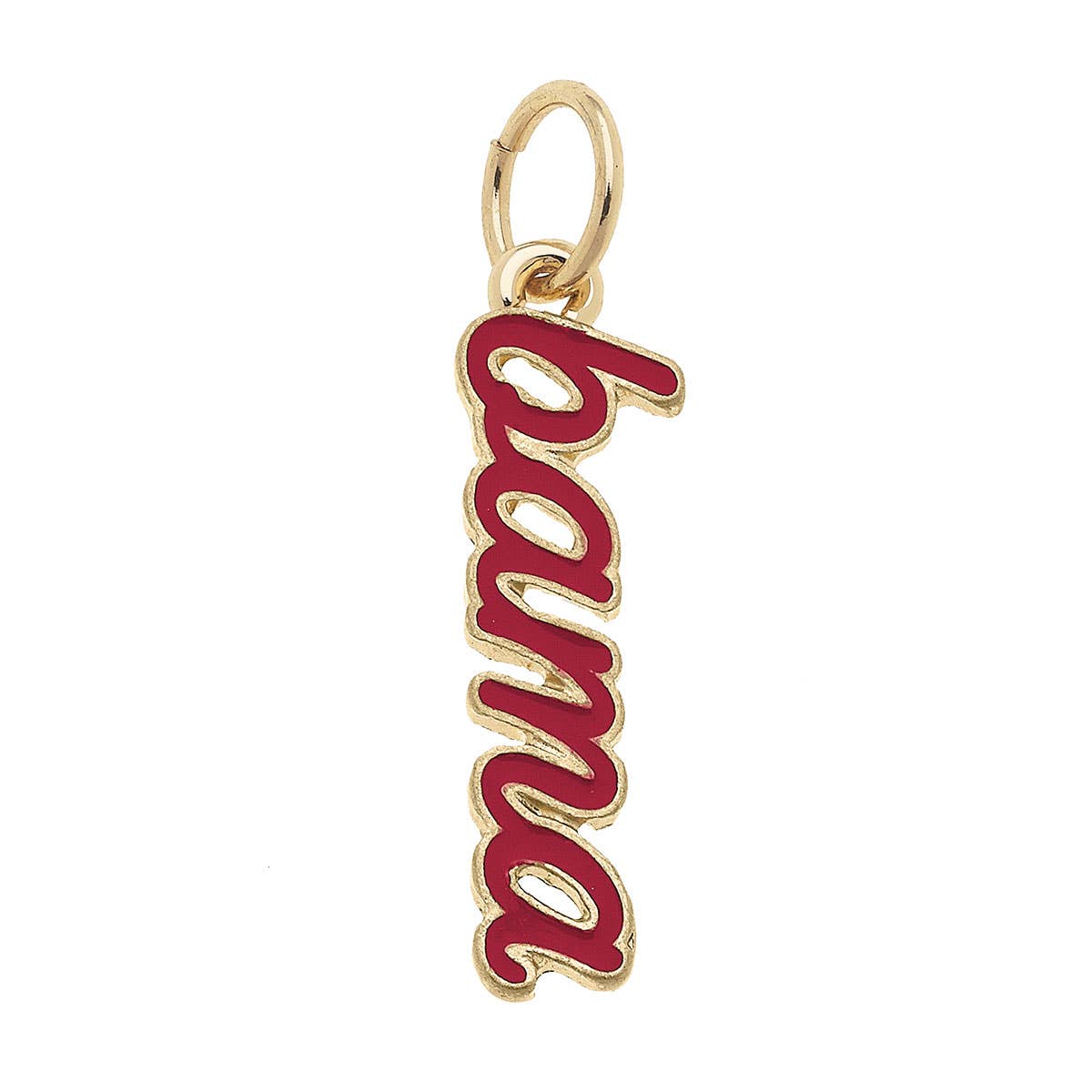 Alabama Crimson Tide Enamel Script Charm | Canvas Style