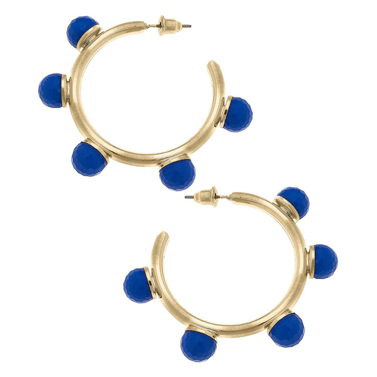 Allison Resin Beaded Hoop Earrings | Canvas Style