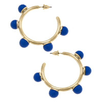 Allison Resin Beaded Hoop Earrings | Canvas Style