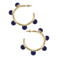 Allison Resin Beaded Hoop Earrings | Canvas Style