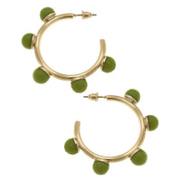 Allison Resin Beaded Hoop Earrings | Canvas Style