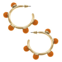 Allison Resin Beaded Hoop Earrings | Canvas Style