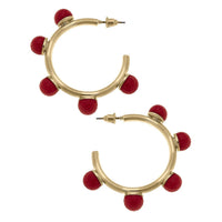Allison Resin Beaded Hoop Earrings | Canvas Style
