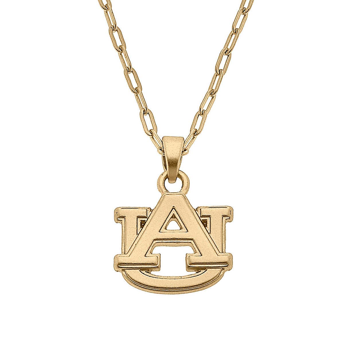 Auburn Tigers 24K Gold Plated Pendant Necklace | Canvas Style