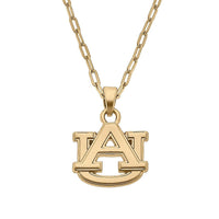 Auburn Tigers 24K Gold Plated Pendant Necklace | Canvas Style