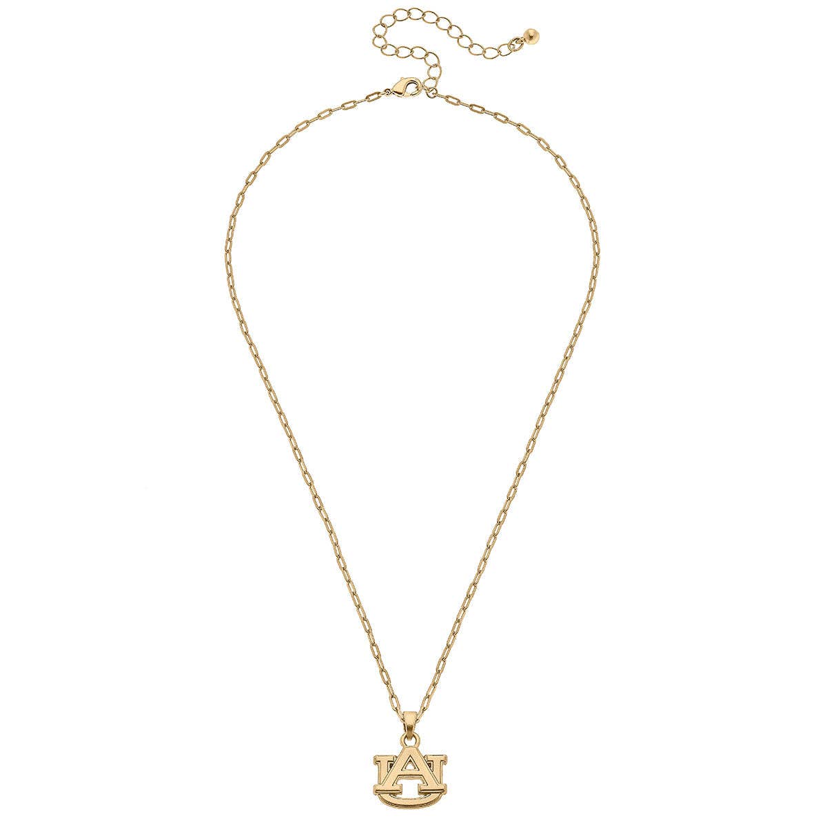 Auburn Tigers 24K Gold Plated Pendant Necklace | Canvas Style