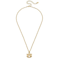 Auburn Tigers 24K Gold Plated Pendant Necklace | Canvas Style